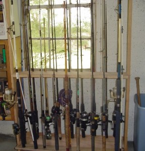 Eighteen of our favorite rods have their own spot in their new rod holder!